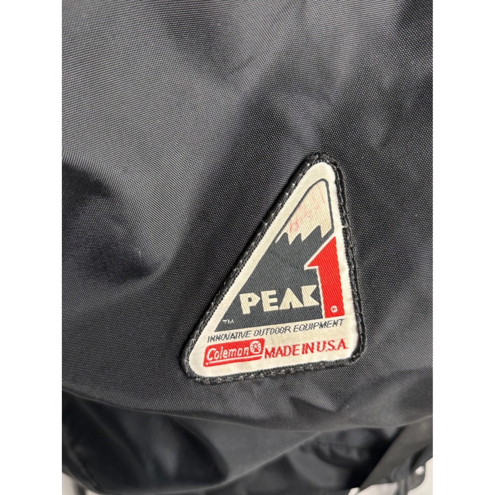 Vintage Coleman Peak 1 External Frame Backpack Black Hiking Camping Made in USA - Picture 2 of 4
